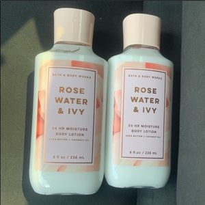 Bath & Body Works Rose Water & Ivy Lotions NEW
